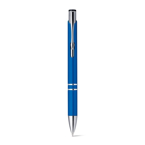 blue BETA PLASTIC. Bolígrafo en ABS con clip metálico