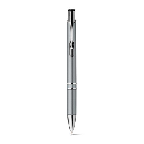 gris claro BETA PLASTIC. Bolígrafo en ABS con clip metálico