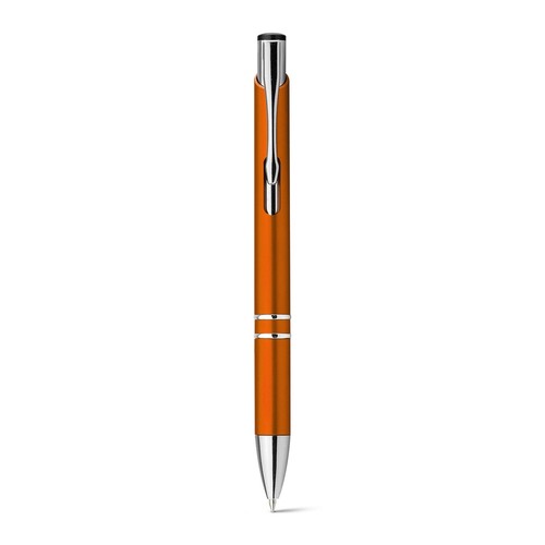 orange BETA PLASTIC. Bolígrafo en ABS con clip metálico