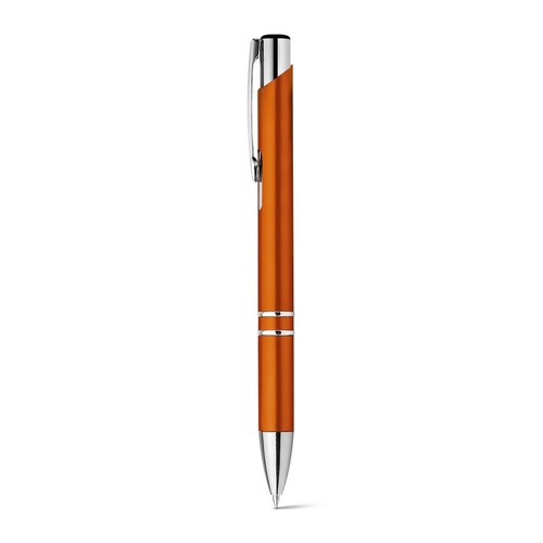 orange BETA PLASTIC. Bolígrafo en ABS con clip metálico