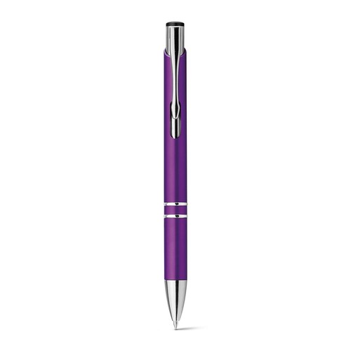 purple BETA PLASTIC. Bolígrafo en ABS con clip metálico