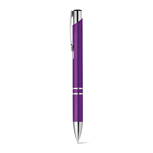 purple BETA PLASTIC. Bolígrafo en ABS con clip metálico