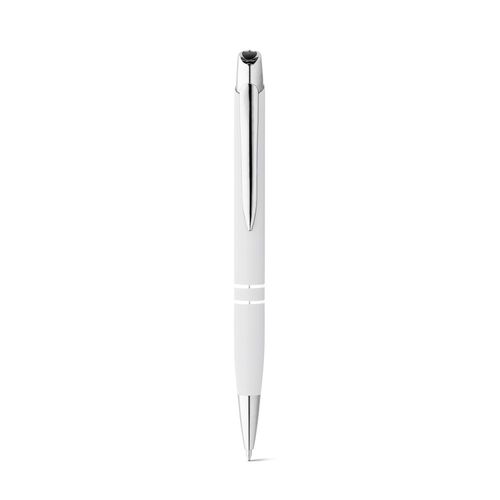 white MARIETA SOFT. Bolígrafo de aluminio