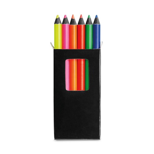 MEMLING. CAJA CON 6 LÁPICES DE COLOR