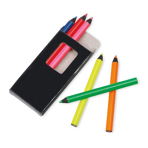 MEMLING. Boîte à crayons avec 6 crayons de couleur - 4