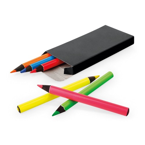 MEMLING. Boîte à crayons avec 6 crayons de couleur - 5