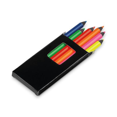 black MEMLING. Caja con 6 lápices de color