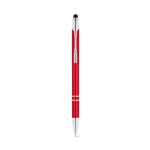 red GALBA. Bolígrafo de aluminio con punta táctil y clip