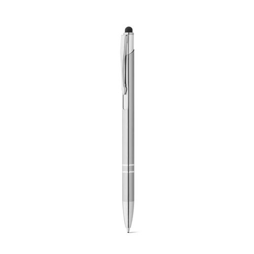 GALBA. Bolígrafo de aluminio con punta táctil y clip