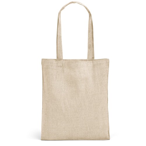 natural RYNEK. Bolsa con algodón reciclado (70%), poliéster (30% rPET) (140 g/m²)