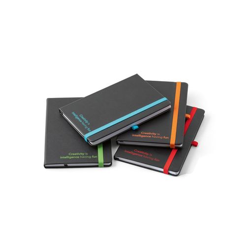 orange ROTH. Cuaderno A5 de PU con hojas rayadas