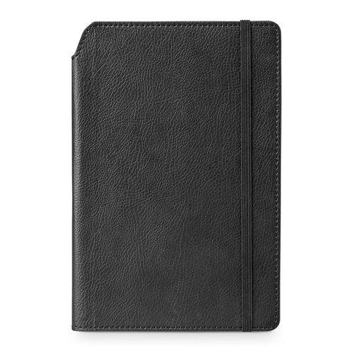 MORIAH. Bloc-notes A5 en PU avec pages lignées, fabriquées à partir de matériaux certifiés FSC™ et d'autres matériaux certifiés - 3