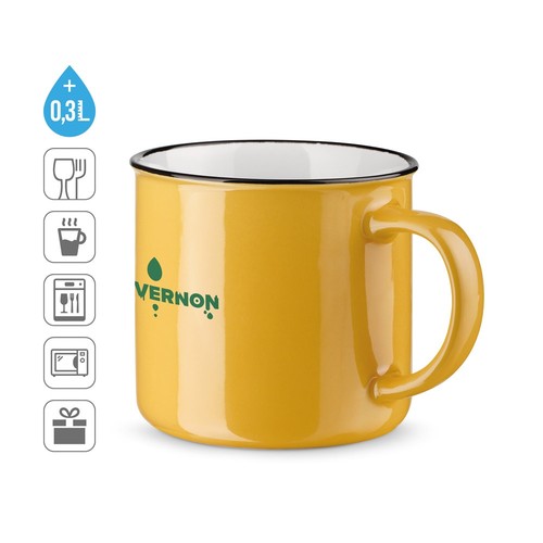 VERNON. TAZA DE CERÁMICA DE 340 ML