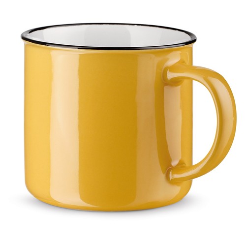 yellow VERNON. Taza de cerámica de 340 ml