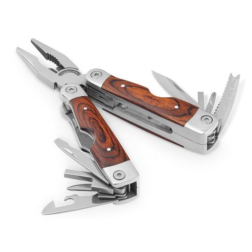 MAGNUM. Pince pliante multifonctions en acier inoxydable et en bois - 2