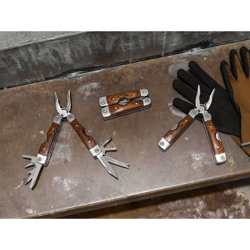 MAGNUM. Pince pliante multifonctions en acier inoxydable et en bois - 6