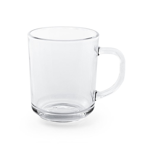 transparente SOFFY. Taza de vidrio de 230 mL