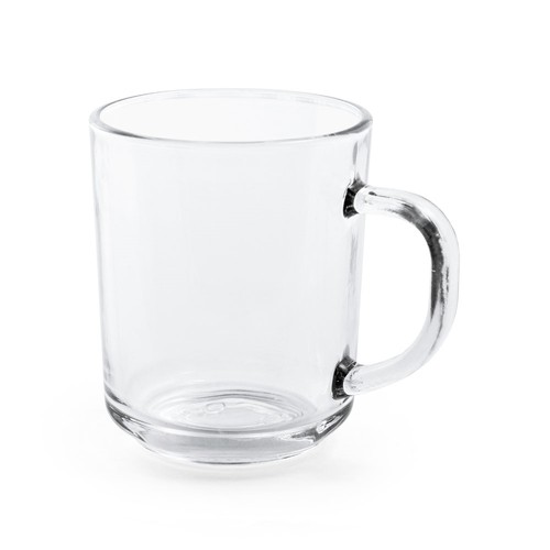 transparente SOFFY. Taza de vidrio de 230 mL