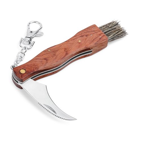 natural GUNTER. Navaja de bolsillo de acero inoxidable y madera