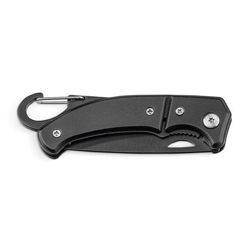 black FRED. Navaja de bolsillo de acero inoxidable y metal