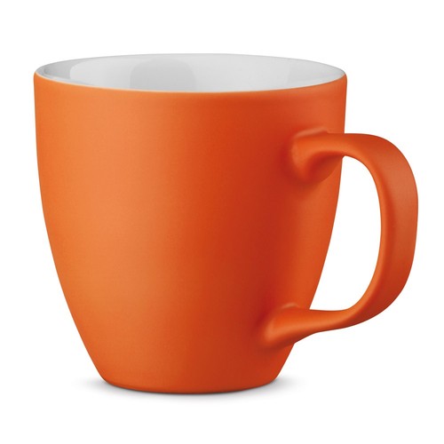 orange PANTHONY MAT. Taza de porcelana de 450 mL