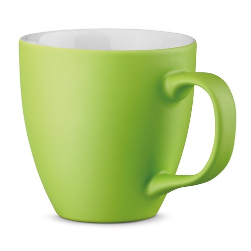 verde lima PANTHONY MAT. Taza de porcelana de 450 mL