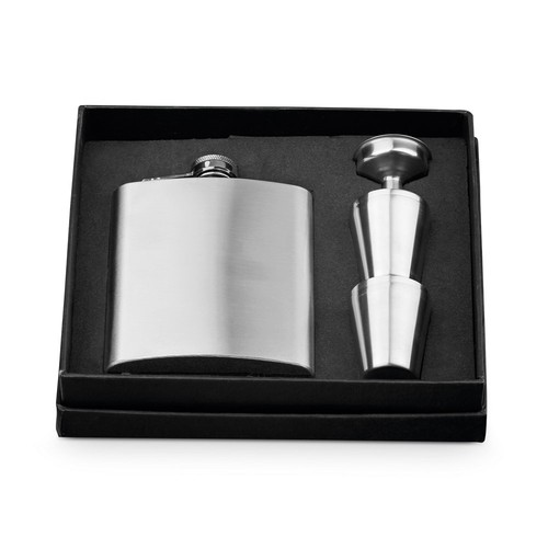 plateado NOVAK. Conjunto termo y tazas