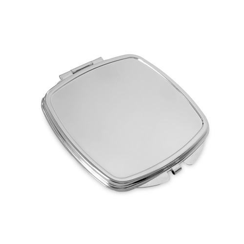 SHIMMER. Doppelter Taschenspiegel aus Metall
