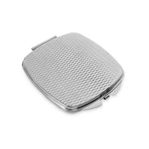 SHIMMER. Doppelter Taschenspiegel aus Metall