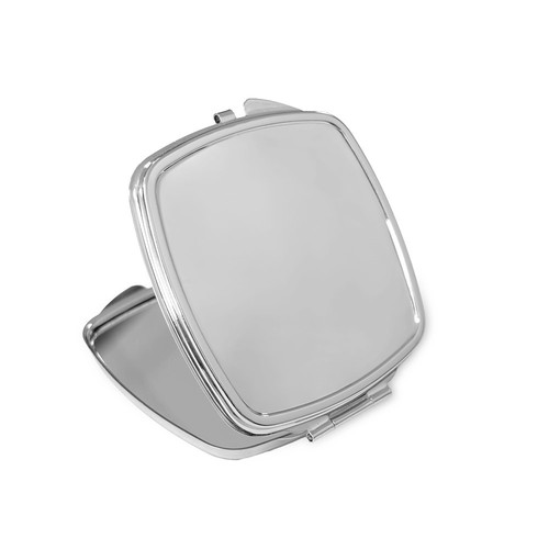 SHIMMER. Doppelter Taschenspiegel aus Metall
