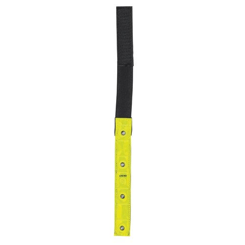 yellow VISIBLE. Brazalete reflectante con 4 LED rojos