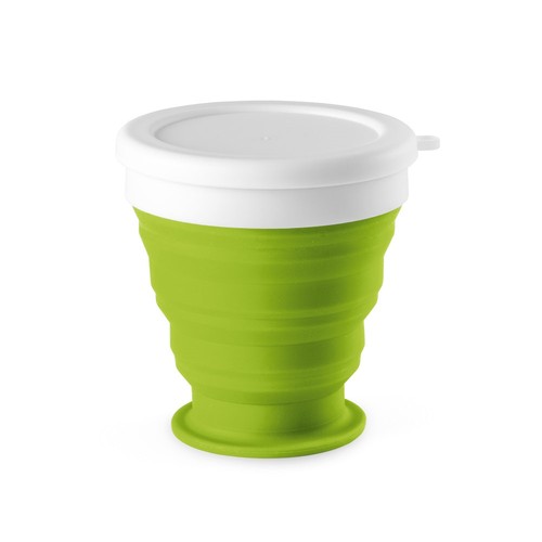 verde claro ASTRADA. Vaso de viaje plegable de 250 mL