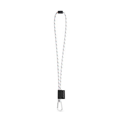 white 75091. SET Lanyard NAUTIC Long (Ø 7 mm) con Mosquetón en D de 55 mm y Cierre de Seguridad de Ø 7 mm