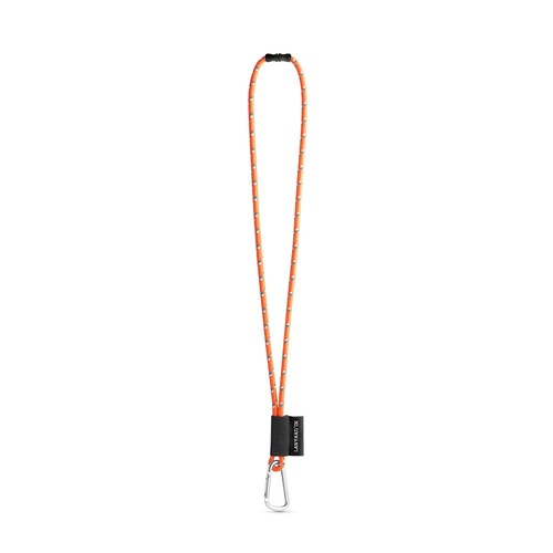 naranja fluo 75091. SET Lanyard NAUTIC Long (Ø 7 mm) con Mosquetón en D de 55 mm y Cierre de Seguridad de Ø 7 mm