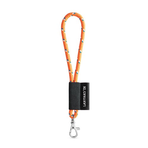 naranja fluo 75092. SET Lanyard NAUTIC Short (Ø 7 mm) con mosquetón de gatillo de 9 mm