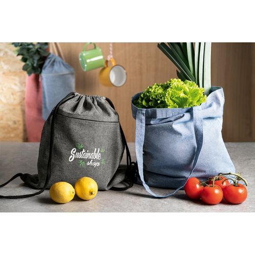 CHANCERY. Sac à cordelettes en coton recyclé (70%), polyester (30% rPET) (140 g/m²) - 4