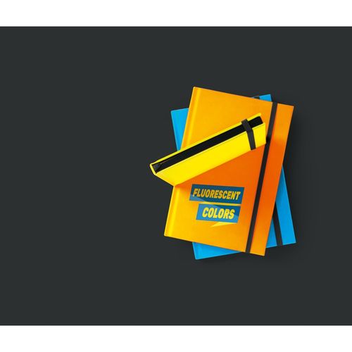 WATTERS. Bloc-notes A5 en PU fluorescent avec pages lignées - 3