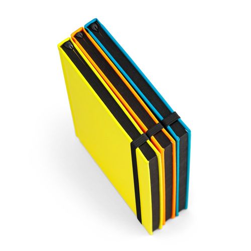 WATTERS. Bloc-notes A5 en PU fluorescent avec pages lignées - 3