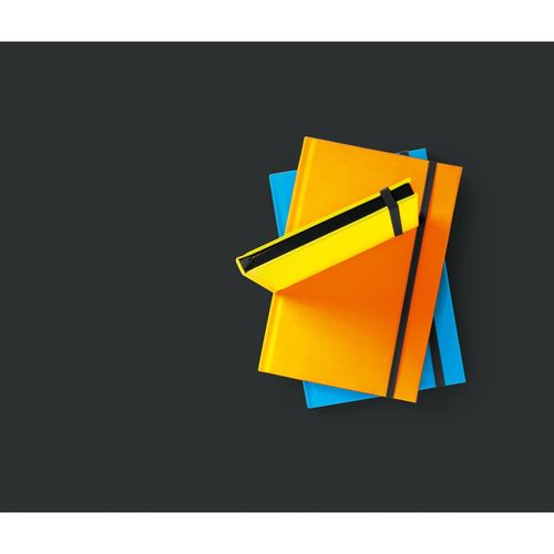 WATTERS. Cuaderno A5 en PU fluorescente con páginas rayadas