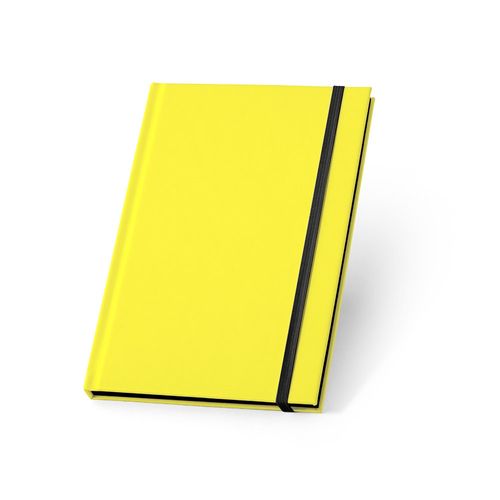 WATTERS. Cuaderno A5 en PU fluorescente con páginas rayadas