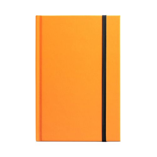 orange WATTERS. Cuaderno A5 en PU fluorescente con páginas rayadas