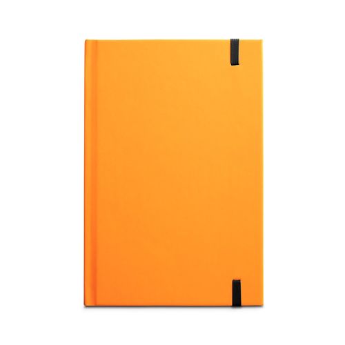 orange WATTERS. Cuaderno A5 en PU fluorescente con páginas rayadas