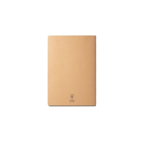 ALCOTT A5. Bloc-notes A5 à couverture cartonnée (250 g/m²) et pages unies - 4