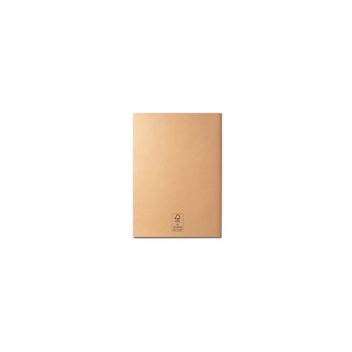 natural ALCOTT A6. Bloc de notas con tapa de cartón (250 g/m²) y páginas lisas