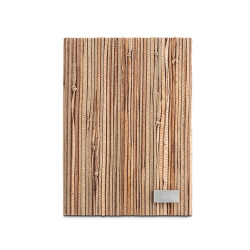 NERUDA. Libreta A5 con tapa dura en fibra de paja natural
