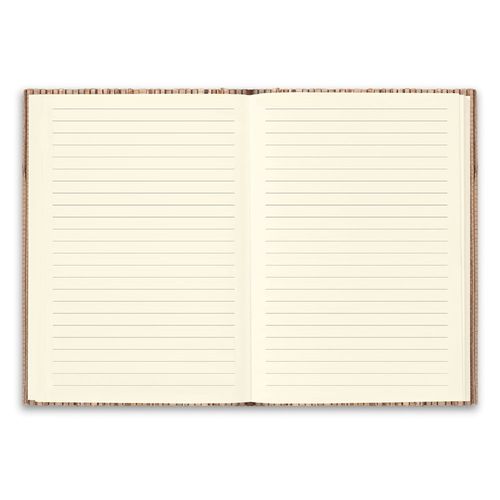 NERUDA. Libreta A5 con tapa dura en fibra de paja natural
