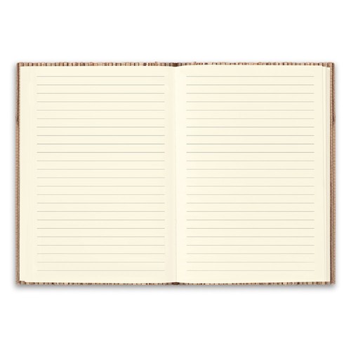 NERUDA. Libreta A5 con tapa dura en fibra de paja natural