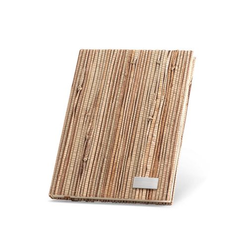 NERUDA. Bloc-notes A5 avec couverture rigide en fibre de paille naturelle - 2