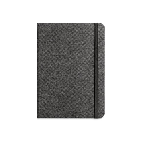 black BOYD. Bloc de notas A5 hecha en poliéster reciclado (100% rPET) con hojas rayadas