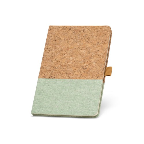 KLEE. Cuaderno A5 de corcho y lino con hojas rayadas